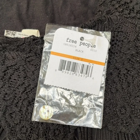 NWT Free People Black Lace Dress Size Small - Picture 15 of 15